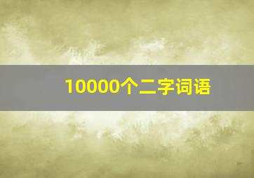 10000个二字词语