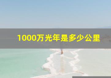 1000万光年是多少公里