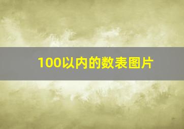 100以内的数表图片