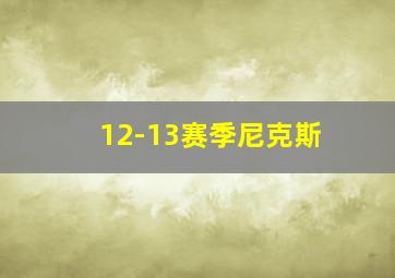 12-13赛季尼克斯