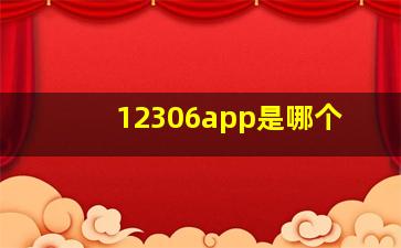 12306app是哪个