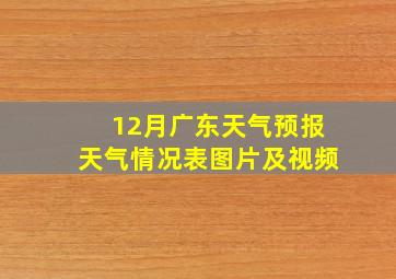 12月广东天气预报天气情况表图片及视频