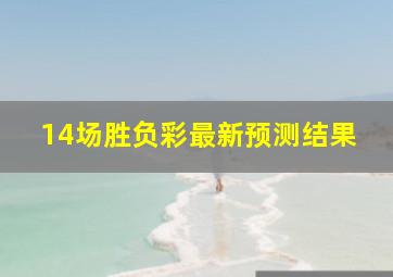 14场胜负彩最新预测结果