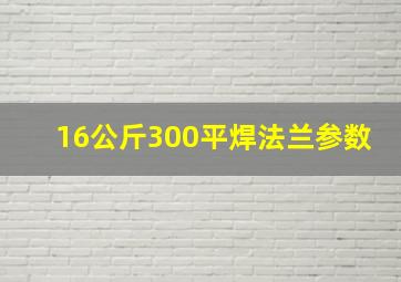 16公斤300平焊法兰参数