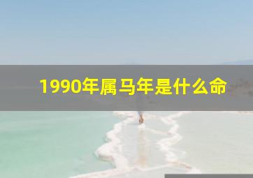 1990年属马年是什么命