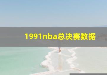 1991nba总决赛数据