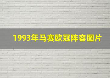 1993年马赛欧冠阵容图片