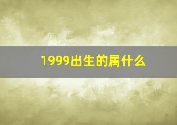 1999出生的属什么