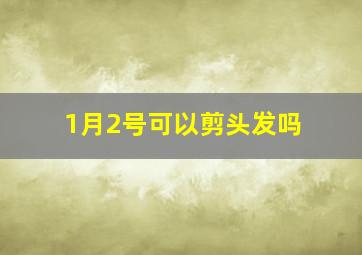 1月2号可以剪头发吗