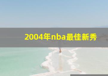 2004年nba最佳新秀