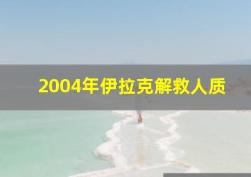 2004年伊拉克解救人质