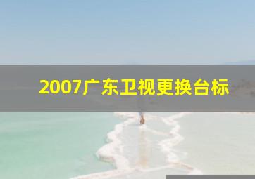 2007广东卫视更换台标