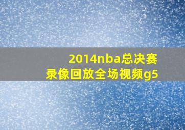 2014nba总决赛录像回放全场视频g5