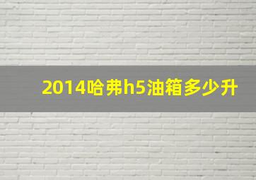 2014哈弗h5油箱多少升