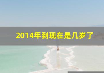 2014年到现在是几岁了