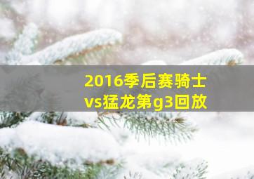 2016季后赛骑士vs猛龙第g3回放