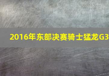 2016年东部决赛骑士猛龙G3