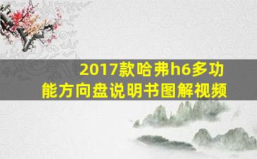 2017款哈弗h6多功能方向盘说明书图解视频