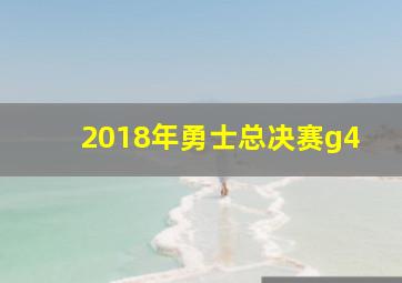 2018年勇士总决赛g4