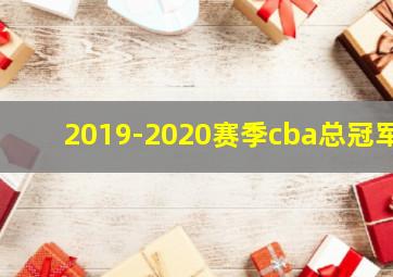 2019-2020赛季cba总冠军