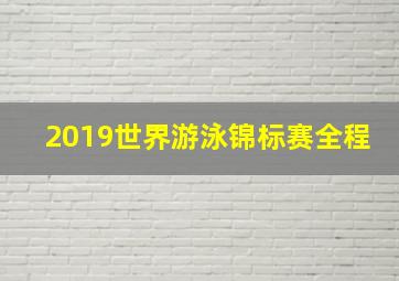 2019世界游泳锦标赛全程