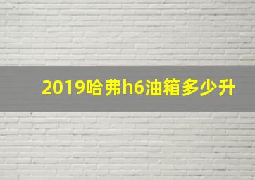 2019哈弗h6油箱多少升