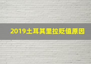 2019土耳其里拉贬值原因