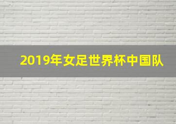 2019年女足世界杯中国队