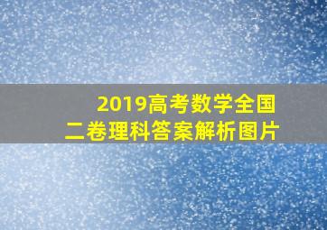 2019高考数学全国二卷理科答案解析图片