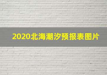 2020北海潮汐预报表图片