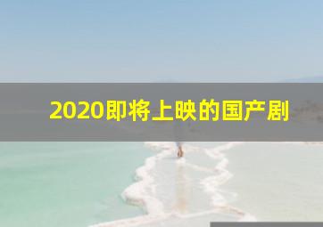 2020即将上映的国产剧