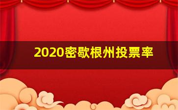 2020密歇根州投票率