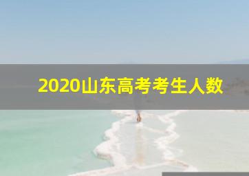 2020山东高考考生人数