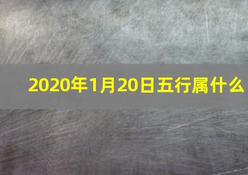 2020年1月20日五行属什么