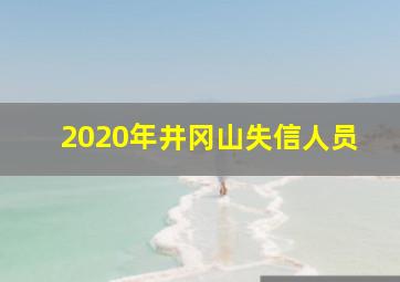 2020年井冈山失信人员