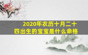 2020年农历十月二十四出生的宝宝是什么命格