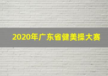 2020年广东省健美操大赛