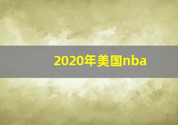 2020年美国nba