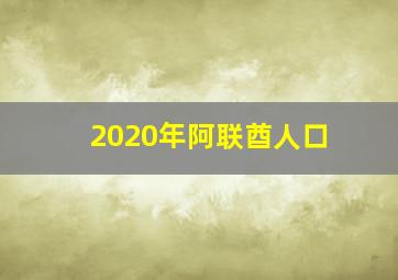 2020年阿联酋人口