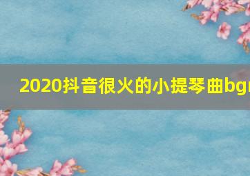 2020抖音很火的小提琴曲bgm