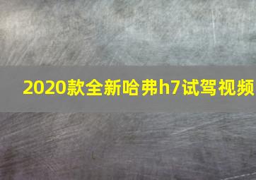 2020款全新哈弗h7试驾视频