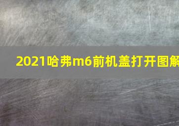 2021哈弗m6前机盖打开图解