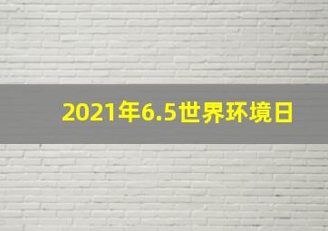 2021年6.5世界环境日