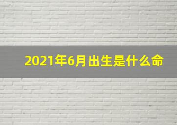 2021年6月出生是什么命