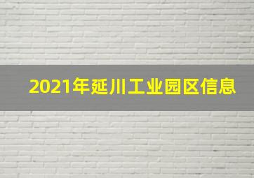 2021年延川工业园区信息