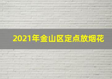 2021年金山区定点放烟花