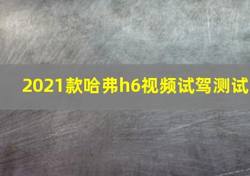 2021款哈弗h6视频试驾测试