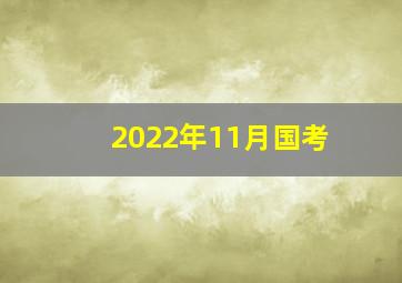 2022年11月国考