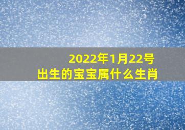 2022年1月22号出生的宝宝属什么生肖