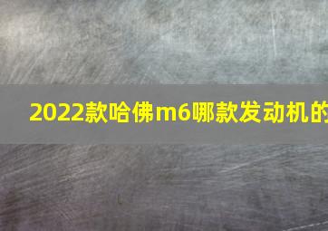 2022款哈佛m6哪款发动机的